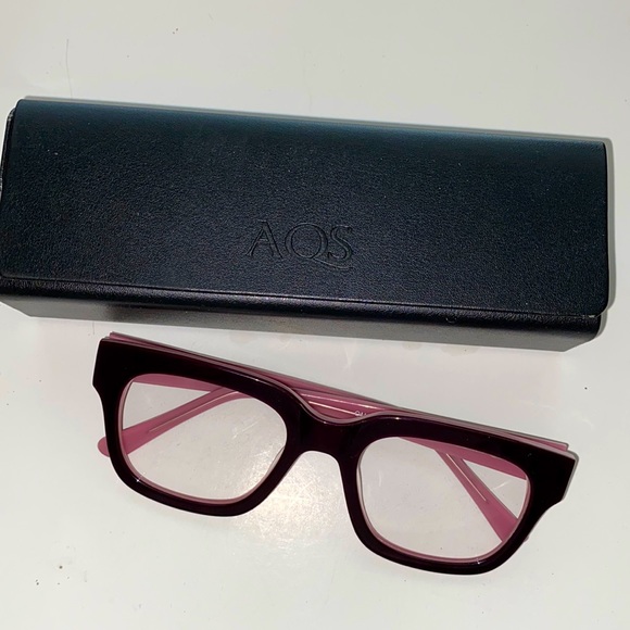 AQS Accessories Aqs Optical Rectangular Frames Nib Glasses